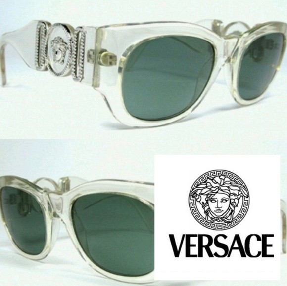 Accessories - RARE Vintage GIANNI VERSACE 413/B Clear Sunglass